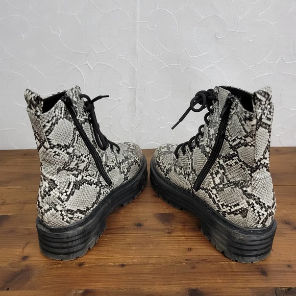 Mia‎ Cortez Military Combat Boots Size 6.5 Zip Side - Picture 5 of 10